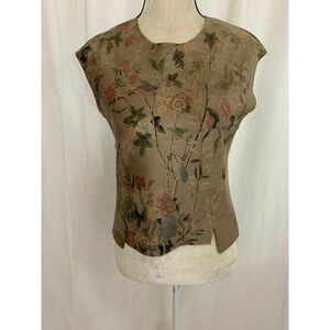 Mini Donna Girls Floral Crew Neck tank top